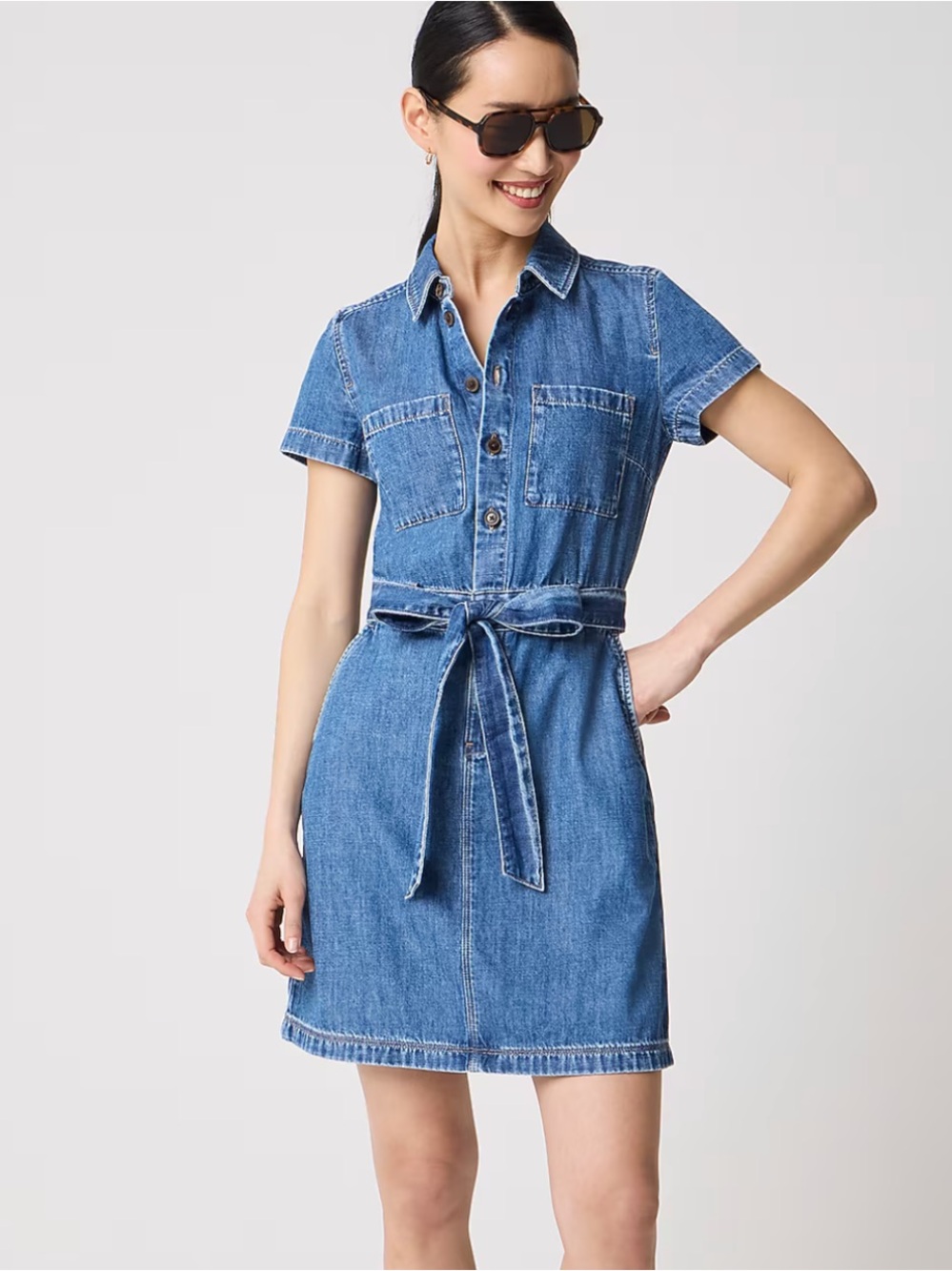 NWT J. Crew Factory Denim Utility Dress